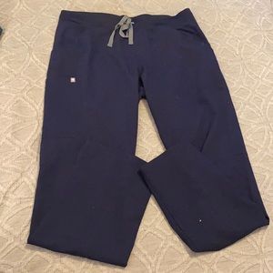 Figs Navy Large Tall Kade Cargo Scrub Pants